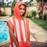 Dock & Bay 100% Recycled Mini Poncho Cabana Collection Whitsunday Blue
