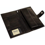 leather document folder wallet floto black