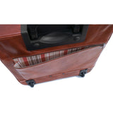 leather rolling mobile luggage briefcase trolley bag floto