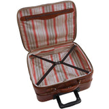leather rolling mobile luggage briefcase trolley bag floto
