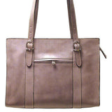 Floto Italian Leather Roma Women's Shoulder Bag Briefcase grey