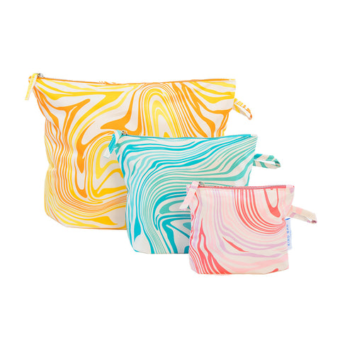 KIND Pouches (Set of 3) Marble Print