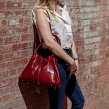 Floto Italian Leather Women's Handbag Shoulder Bag Sorrento 2