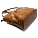Floto Italian Leather Napoli Women's Handbag Shoulder Bag olive brown 2