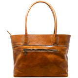 Floto Italian Leather Napoli Women's Handbag Shoulder Bag olive brown