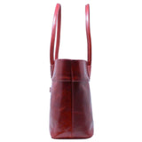 Floto Italian Leather Napoli Women's Handbag Shoulder Bag red 2