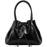 Floto Italian Leather Women's Handbag Shoulder Bag Sorrento black