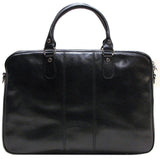 Slim Leather Briefcase Floto Venezia black
