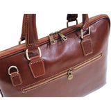 leather slim briefcase floto cortona