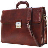 leather briefcase murano combination lock