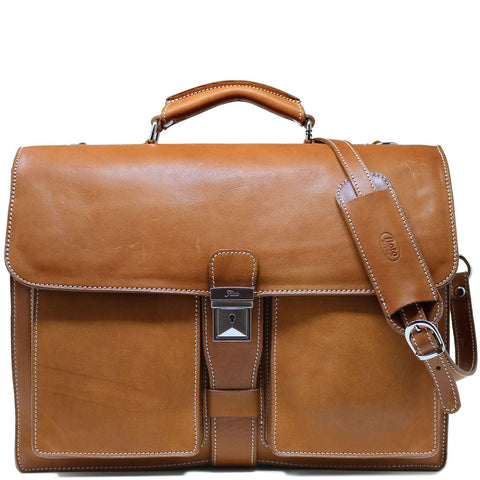 Floto Italian Leather Briefcase Parma Edition Attache Messenger Bag men's 1