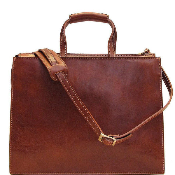 leather attache briefcase