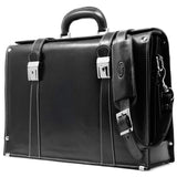 Floto Italian Leather Briefcase attache Trastevere black 2