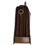 Floto Italian Leather Briefcase attache Trastevere brown end