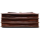 Floto Italian Leather Briefcase Attache Venezia 3 Gusset bottom