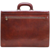 leather briefcase venezia combination lock