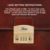How to set a Floto Briefcase Combination Lock