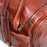 Floto Leather Cargo Duffle Bag Brown Small floto
