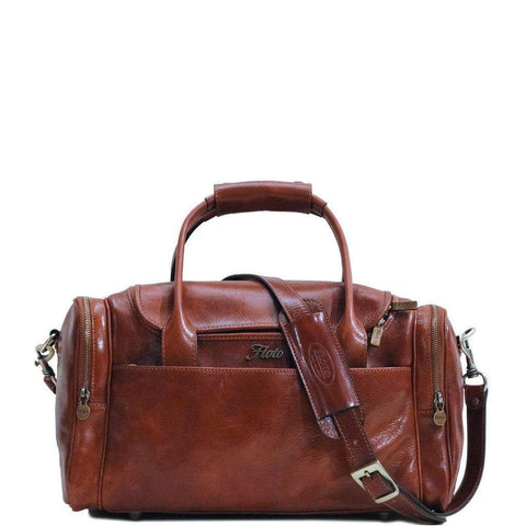 Floto Italian Leather Cargo Duffle Bag Suitcase Small