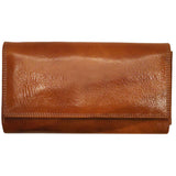 Roma Checkbook Leather Wallet front