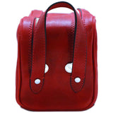 Leather Dopp Travel Kit Bag Floto end