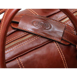 Leather Duffle Bag Floto Venezia close