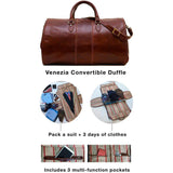 Floto Venezia Garment Leather Duffle Travel Bag
