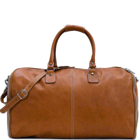 Floto Italian Parma Leather Converible Garment Duffle Bag 