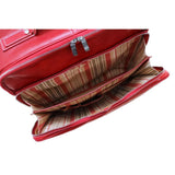 Rolling Briefcase Monticello Floto red inside
