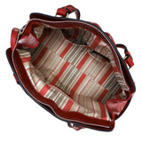 leather shoulder handbag floto milano shoulder bag red inside