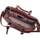 leather handbag floto roma satchel