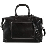 Leather Duffle Travel Bag Floto Chiara black