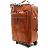 Leather Rolling Luggage Floto Venezia Trolley olive brown