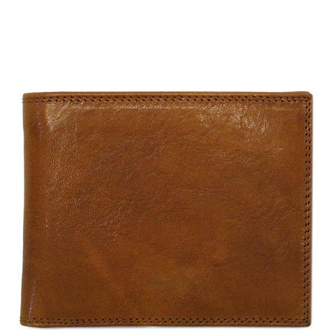 Floto Italian Leather Roma Billfold Wallet men's brown
