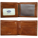 Leather I.D. Window Wallet Floto Roma inside