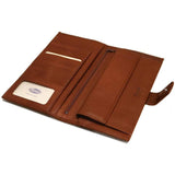 Leather Document Wallet Floto  brown inside