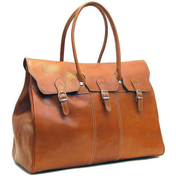 leather travel bag floto