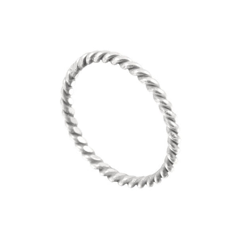ICHU Rope Sterling Silver Ring