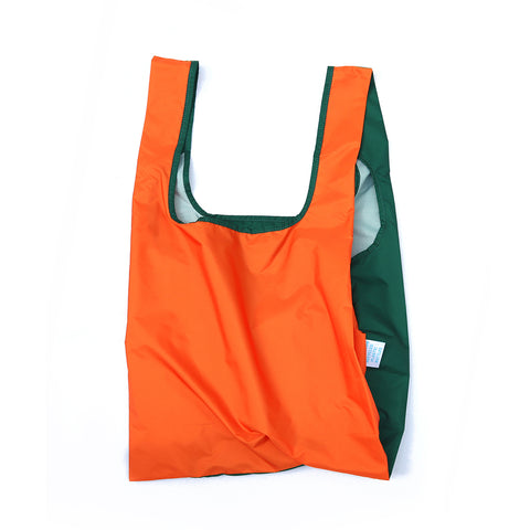 KIND Reusable Shopping Bag Medium Bicolour Orange & Green