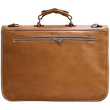 Floto Italian leather messenger bag briefcase Parma brown men's 5