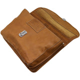 Floto Italian leather messenger bag briefcase Parma brown men's 4