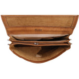 Floto Italian leather messenger bag briefcase Parma brown men's 6