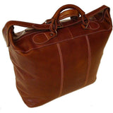 Floto Italian Leather Duffle Travel Tote Bag brown