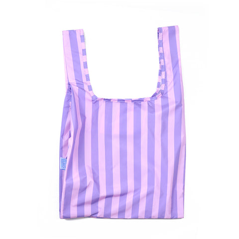 KIND Reusable Shopping Bag Medium Purple Stripes