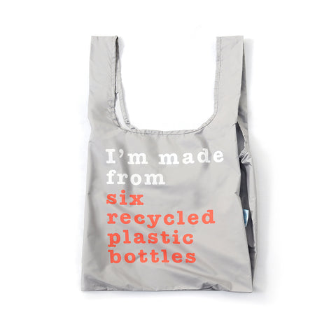 KIND Reusable Shopping Bag Medium Recycle Grey/Coral