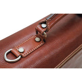 Leather Roller Buckle Briefcase Floto Novella handle