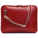 Floto Italian Leather Roma tablet case bag red