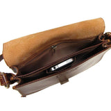 leather saddle cross body bag floto