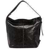 Floto Italian Leather Shoulder Handbag Tote Bag Sardinia black