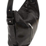 Floto Italian Leather Shoulder Handbag Tote Bag Sardinia black close